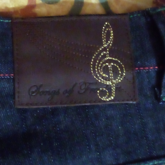 Songs Of Freedom Limited Edition Designer Demin Jeans Men's 34 Blue - Picture 10 of 14